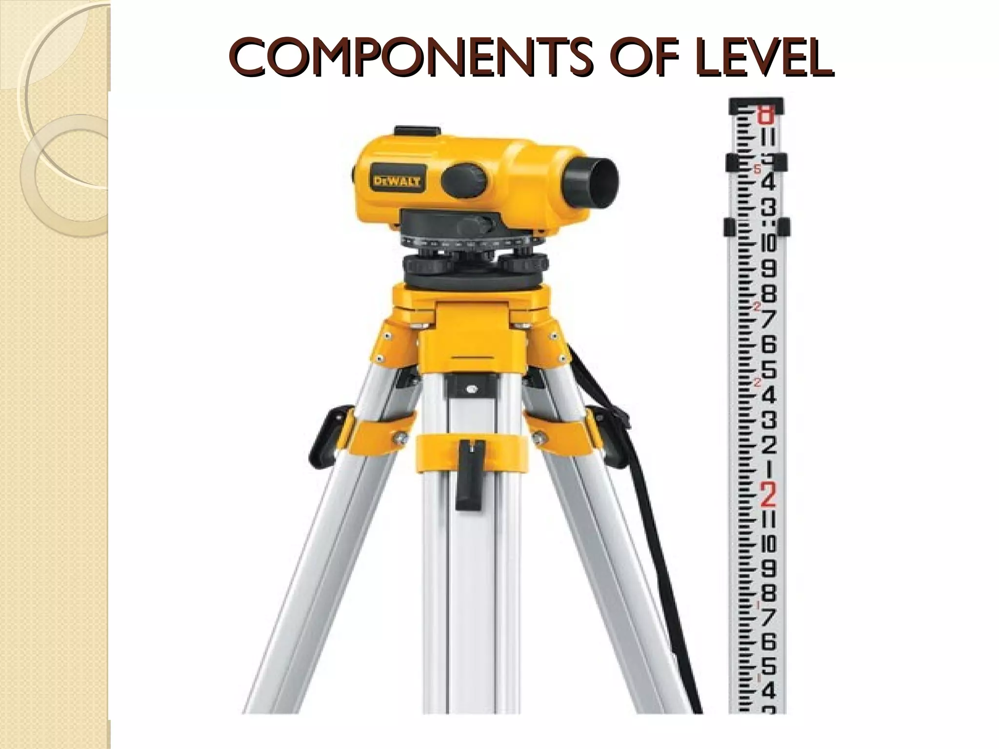 COMPONENTS OF LEVEL
 