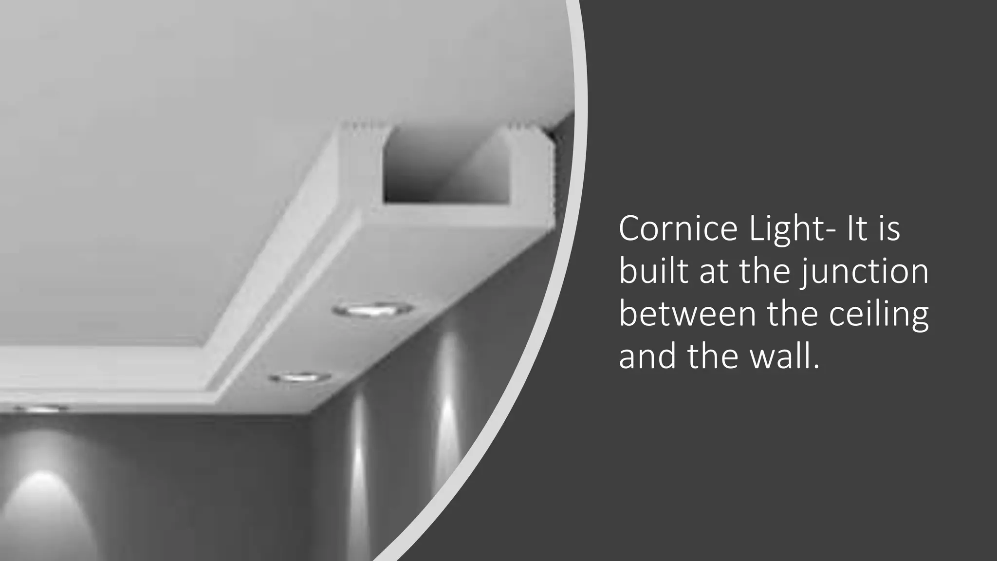 Types of lighting & lighting fixtures PPT