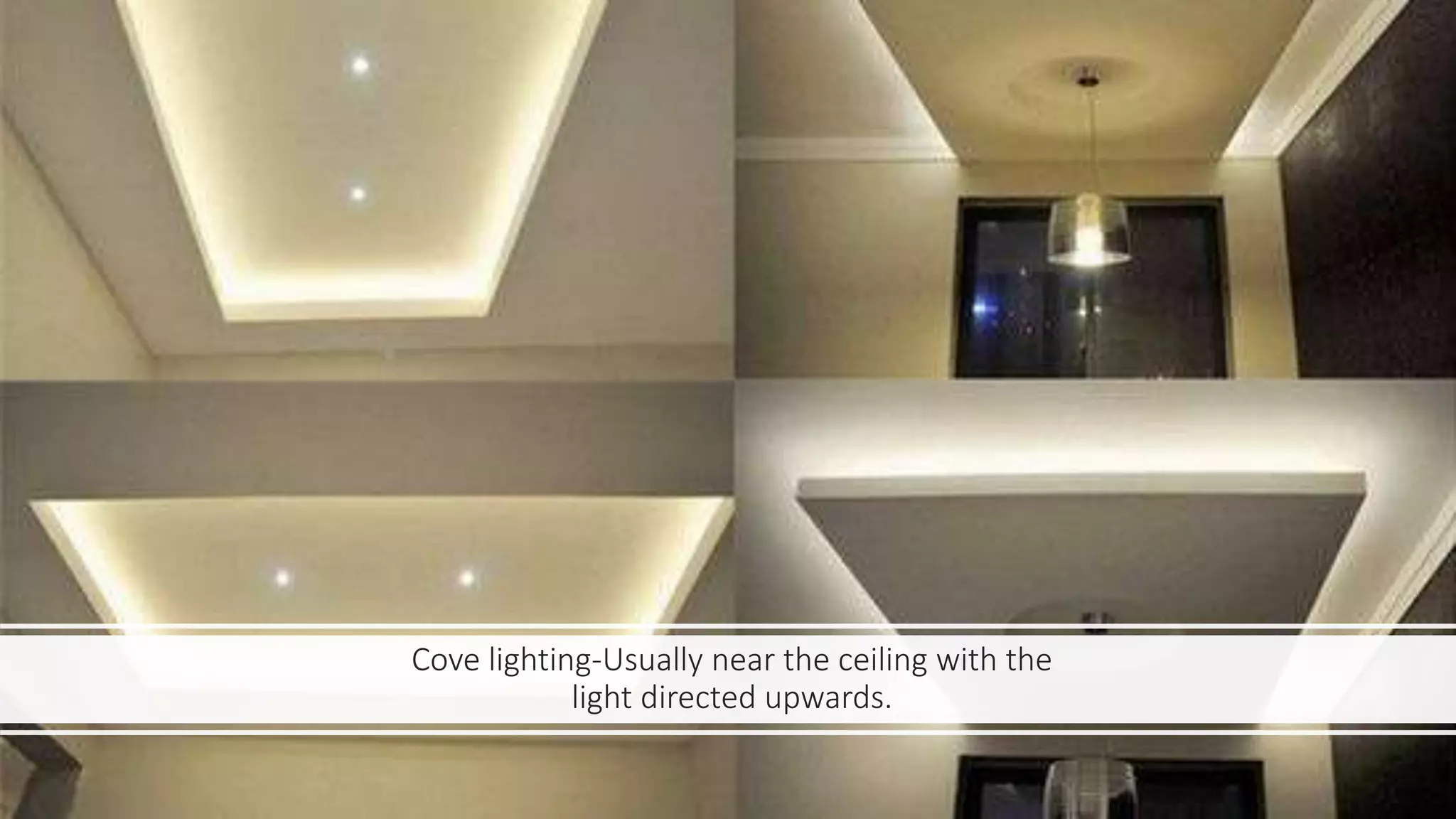 Types of lighting & lighting fixtures PPT