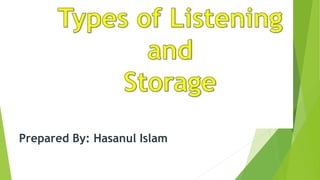 Prepared By: Hasanul Islam
 