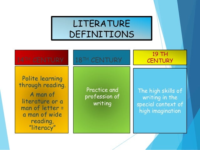 what are the 2 types of literature brainly