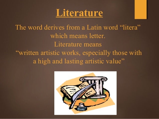 types of literature types of written works