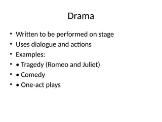 Types_of_Literature_Presentation_powerpoint | PPTX