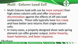 Types of Load Cells and Force Sensors Commonly used as force standards ...