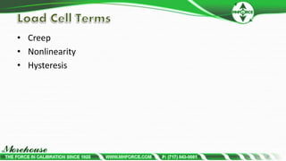 Types of Load Cells and Force Sensors Commonly used as force standards ...