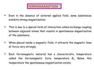 Types of magnetism and magnetic materials .ppt