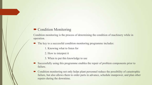 Types Of Maintenance PPT