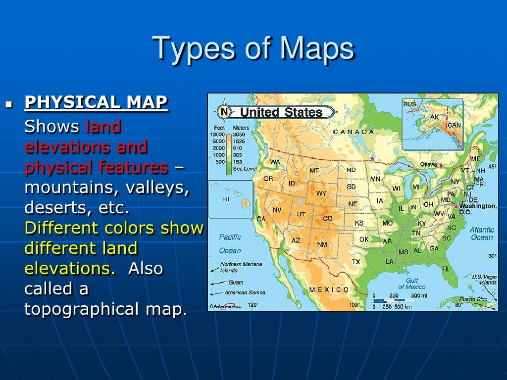 types of maps assignment