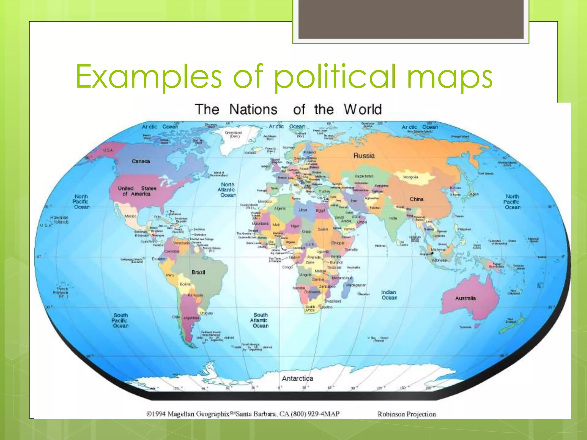 Examples of political maps