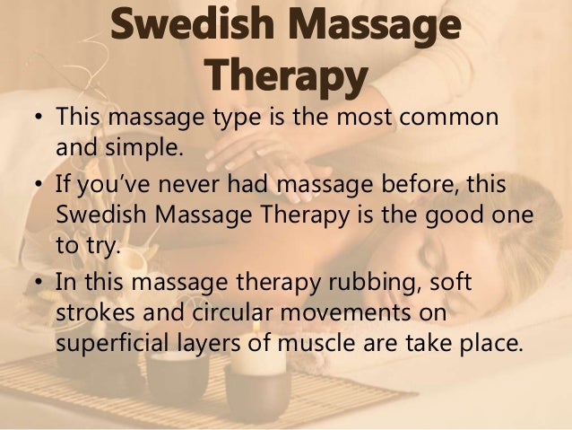 Types Of Massage Therapy