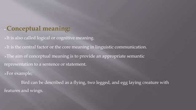 Types Of Meaning PPT types-of-meaning-ppt