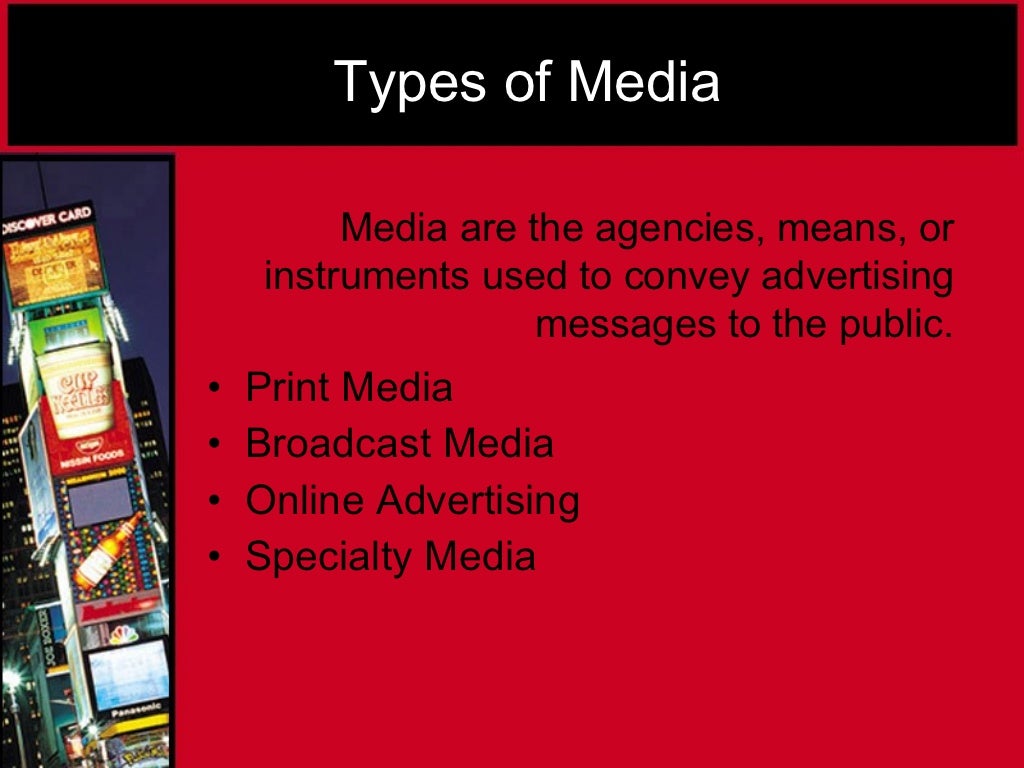 Types of media