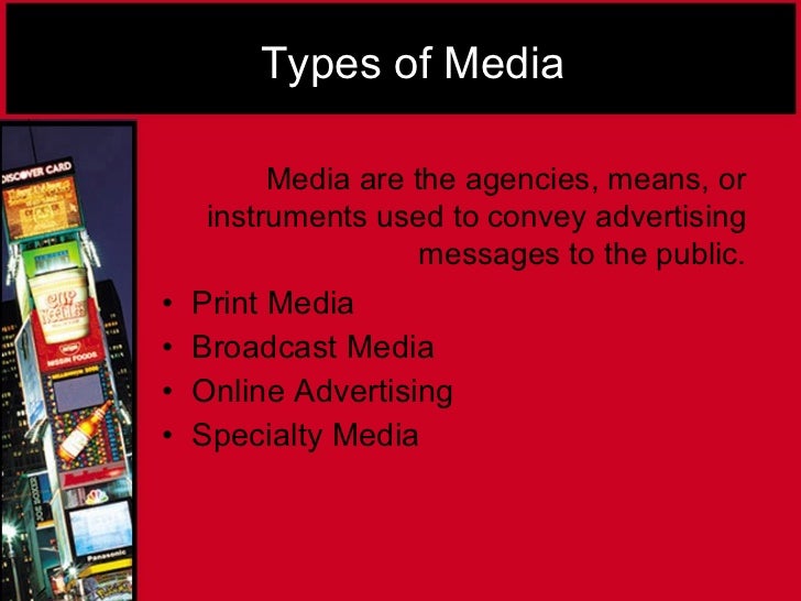 Image result for TYPES OF MEDIA