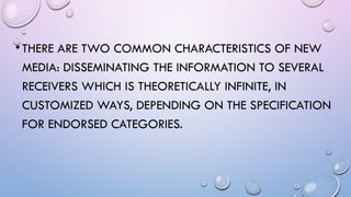 Types of media (Print, Broadcast, New Media) | PPTX
