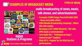 TYPES OF MEDIA in Media and Information Literacy | PDF
