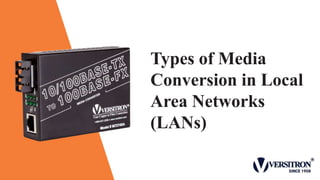 Types of Media
Conversion in Local
Area Networks
(LANs)
 