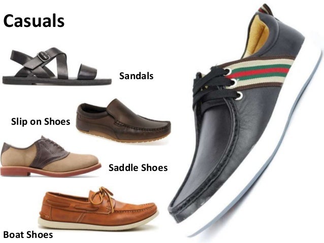 mens shoes types names
