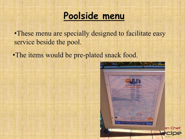 Types Of Menu In Hotel DIFFERENT TYPES OF MENUS IN HOTEL | PPTX