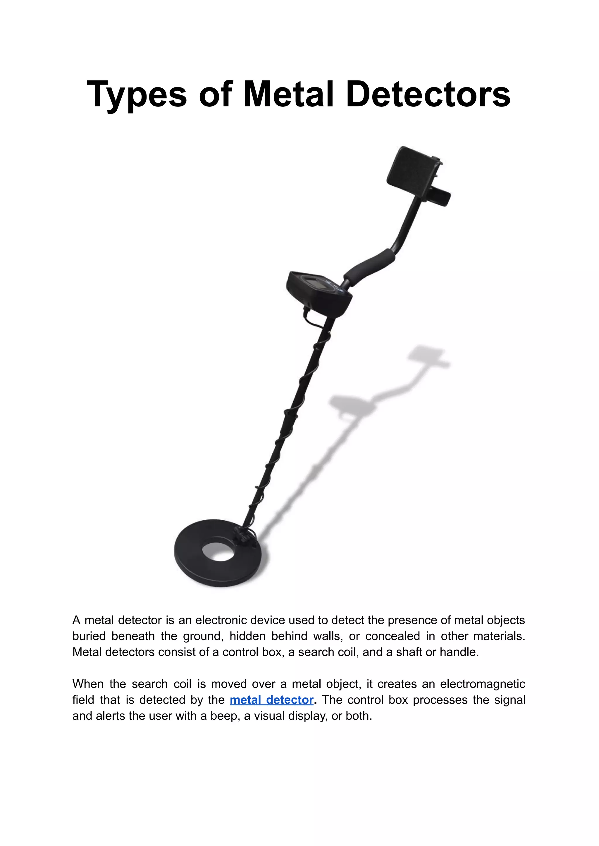 Types Of Metal Detectors HR Sports PDF types-of-metal-detectors-hr-sports-pdf