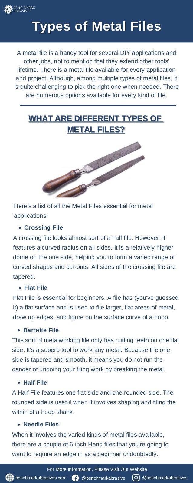 Types of Metal Files