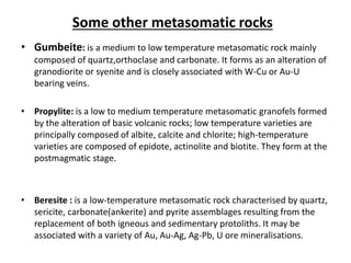 Types  of  metasomatism