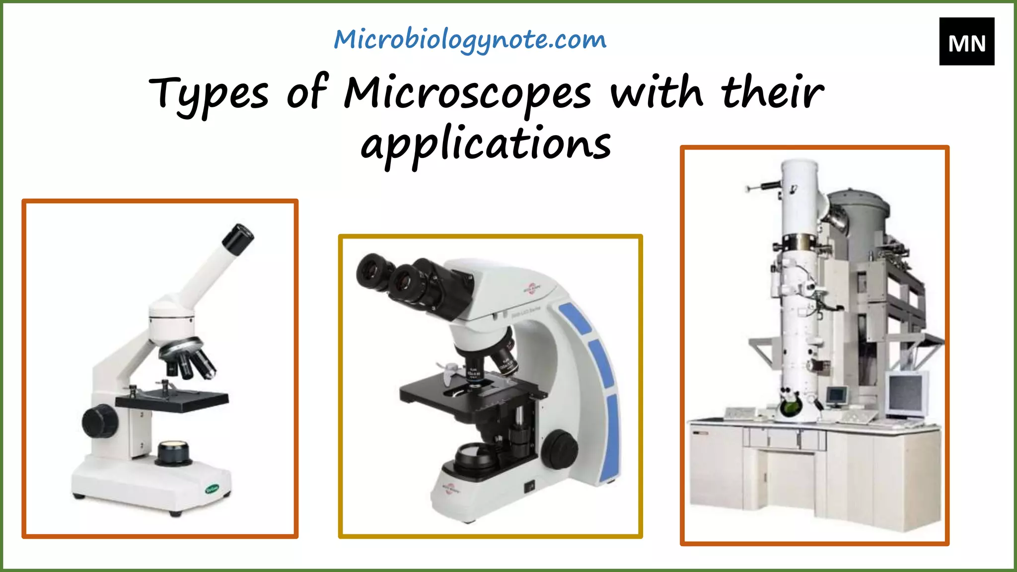 Types of Microscopes with their applications | PPTX | Photography ...