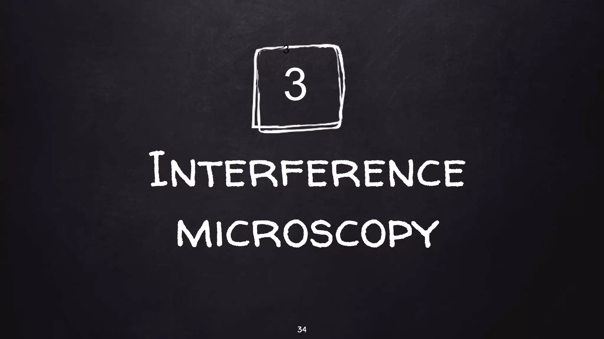 Interference
microscopy
34
3
3
 