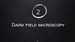 2
Dark field microscopy
23
 