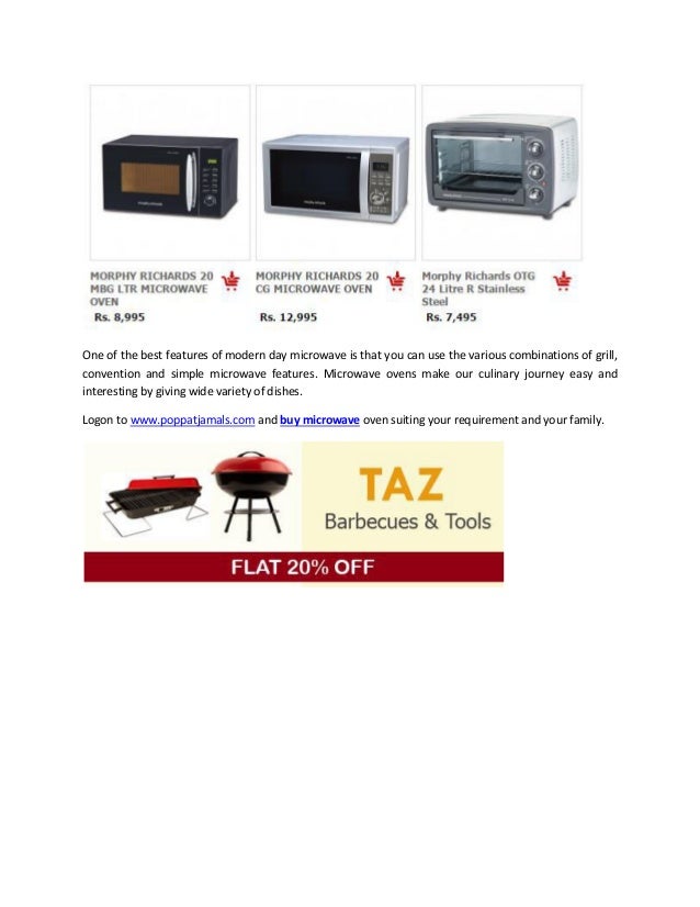 Types of microwaves ovens