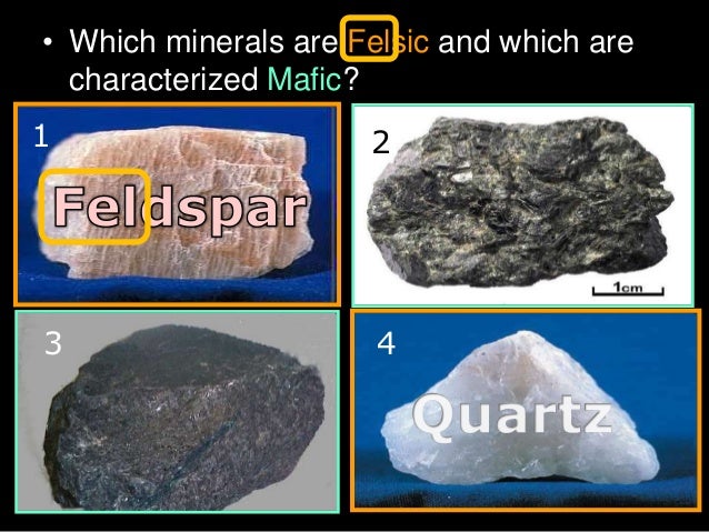 types of minerals
