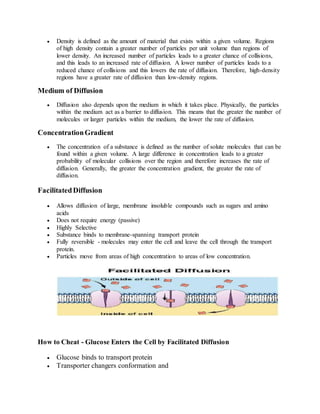 Types of movement across the cell membrane | DOCX