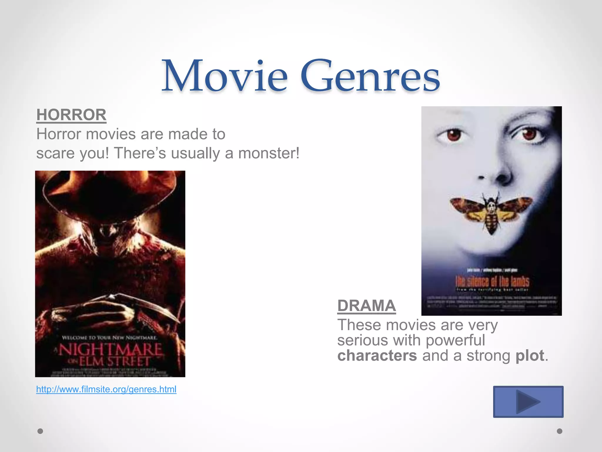 Types of movies | PPTX