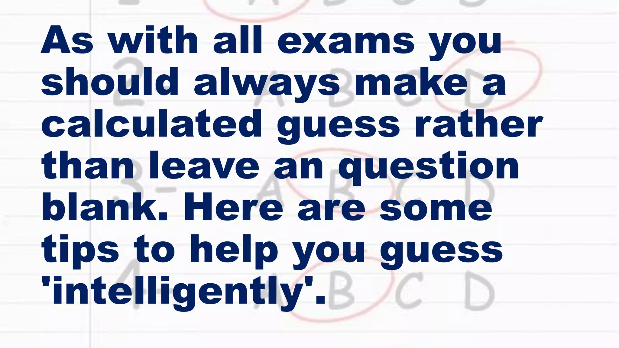 Types of multiple choice questions | PPT