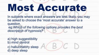 Types of multiple choice questions | PPTX