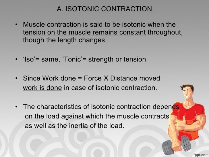What is an isotonic contraction?