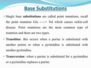 Types of mutation | PPTX