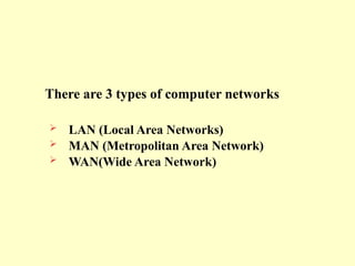 Network types with LAN MAN WAN and it pictorial representation.pptx