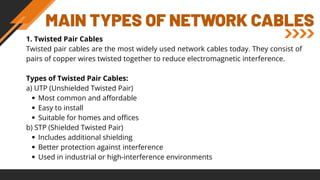 Types of Network Cables: A Complete Beginner’s Guide | PDF