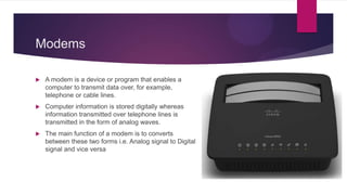 Types of Networking Devices | PPTX | Internet of Things | Internet
