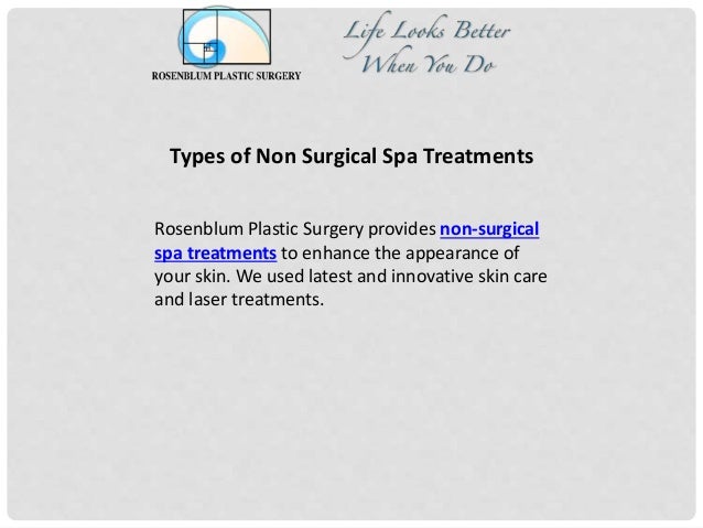 Types Of Non Surgical Spa Treatments