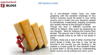 NRI Taxation in India
 