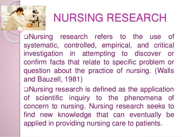 Types of nursing research