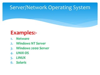 Types of Operating System | PPT