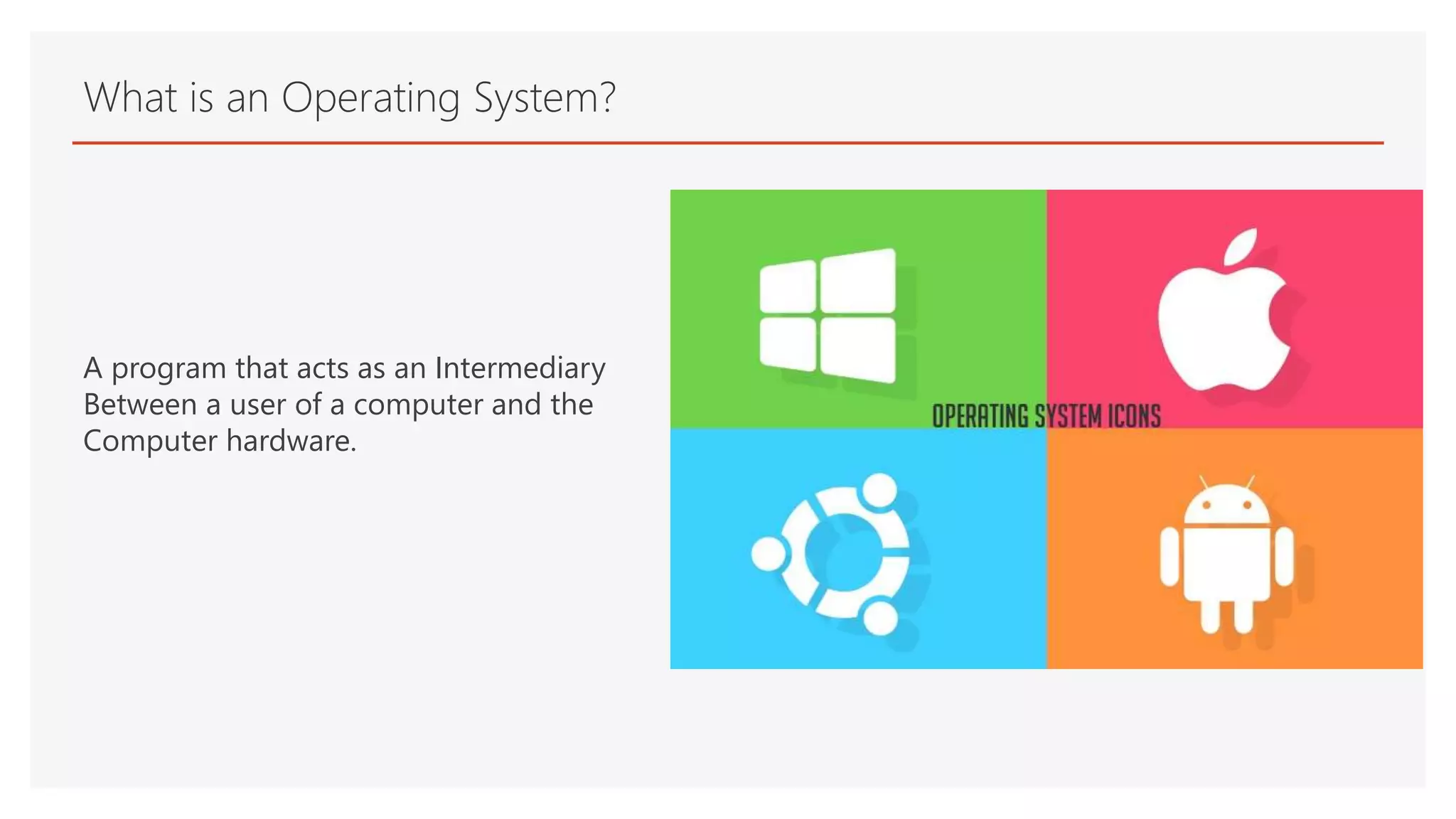 Types of operating system | PPTX | Operating Systems | Computer ...