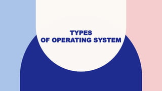 TYPES OF OPERATING SYSTEM POWER POINT PRESENTATION.pptx | Operating ...
