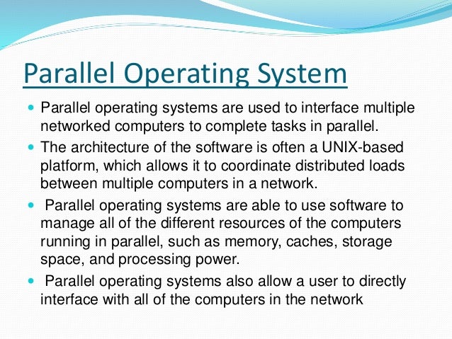 Types of operating system