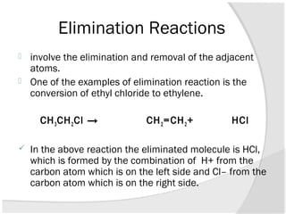 Types of Organic Reactions | PPT