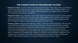 Types of organizational culture