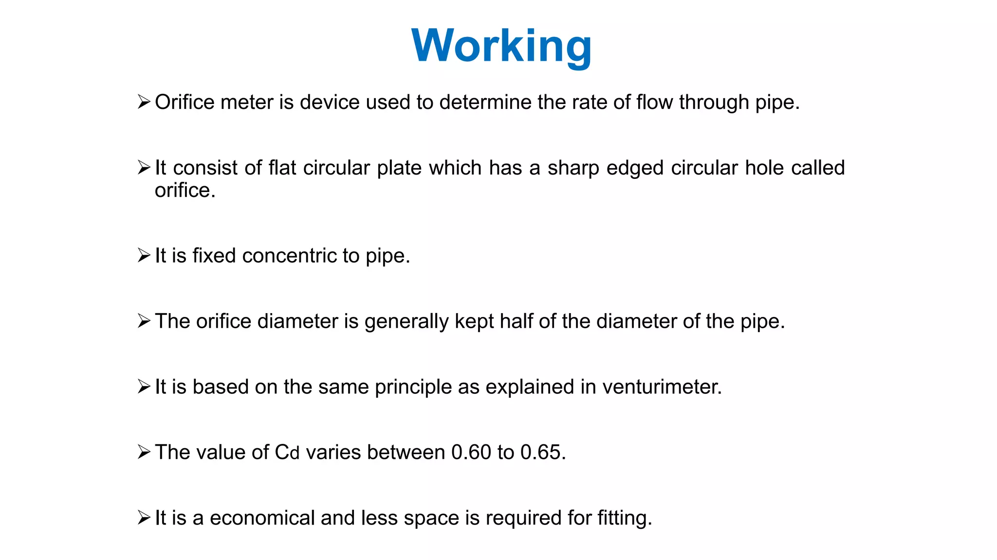 Types orifice and mouthpiece PPT