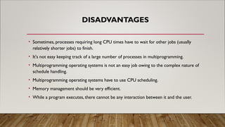 Comprehensive Overview of Multiprogramming and Time Sharing Operating ...